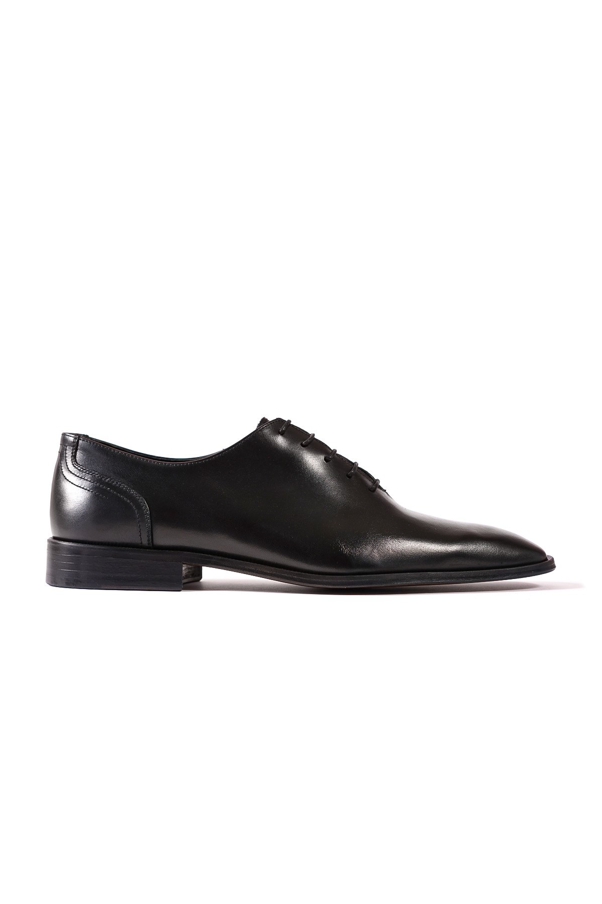 Avangard Black Genuine Leather Classic Men's Shoes