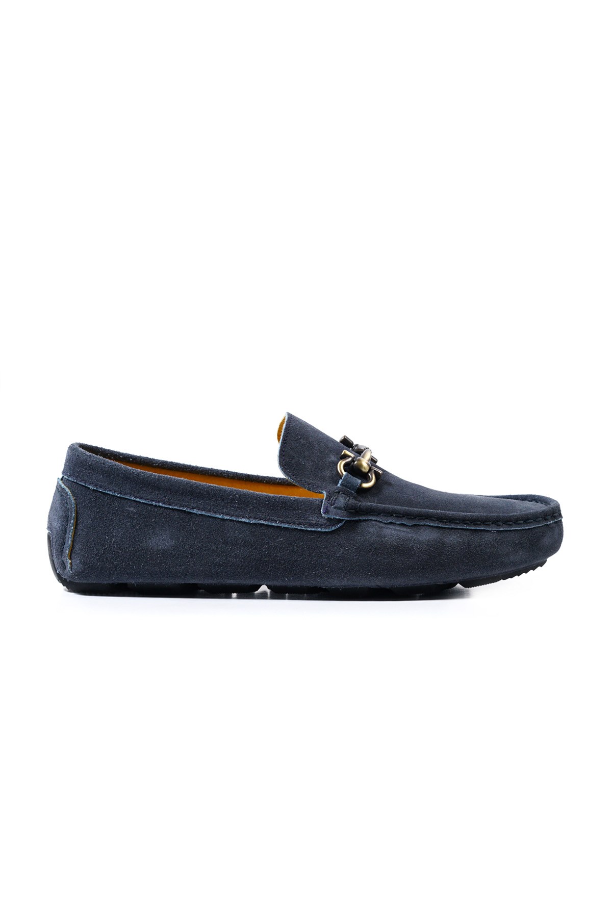 Ephesus (Special Edition Color) Navy Blue Genuine Suede Leather Men's Loafer Shoes