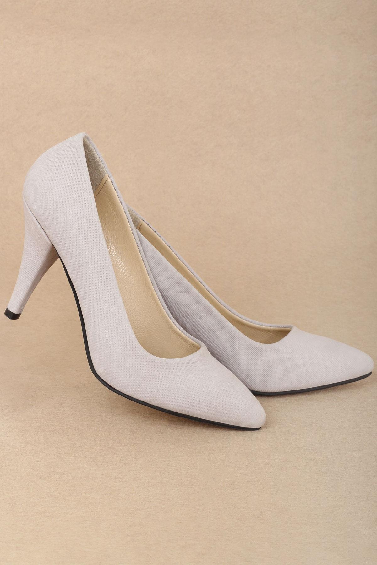 Women's Genuine Leather Heeled Shoes