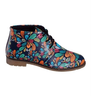 Printed Floral Pattern Women's Poppy Boots