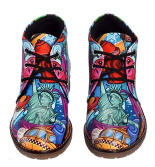 Colorful Printed Women's Poppy Boots
