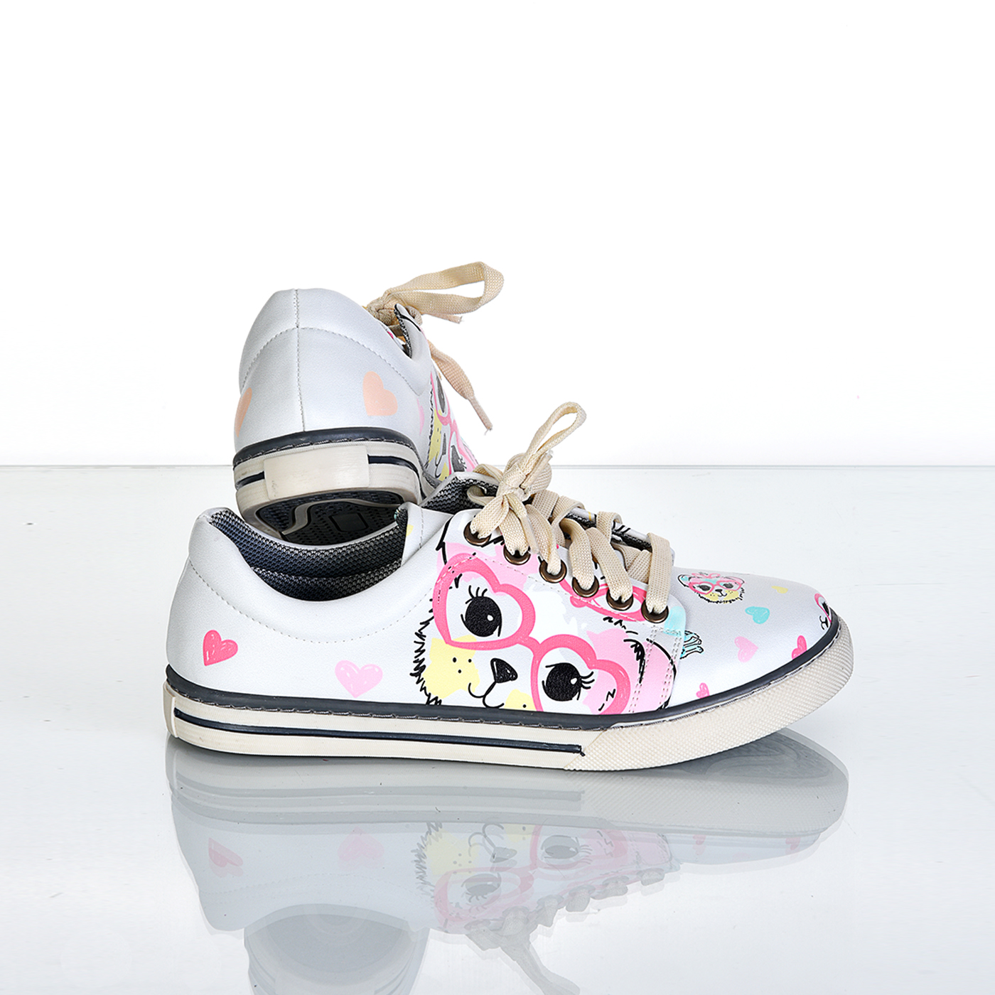GOGGED DOG PATTERN SPECIAL DESIGN WOMEN'S SNEAKERS