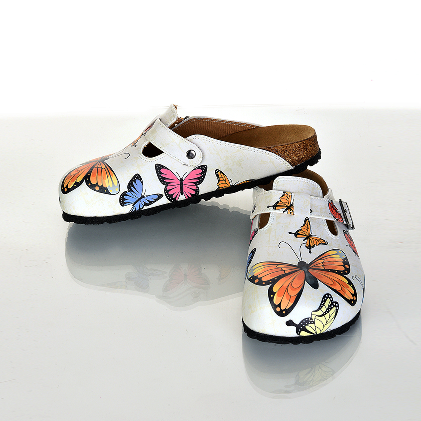 Butterfly Pattern Women Sabo Slippers