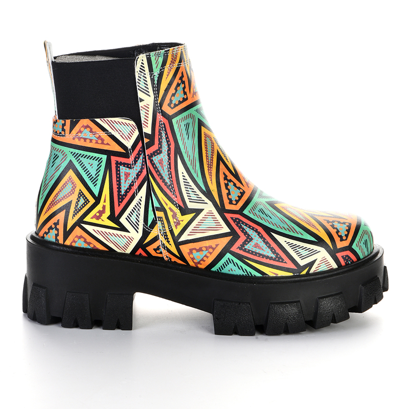 women's high-soled rubber boots