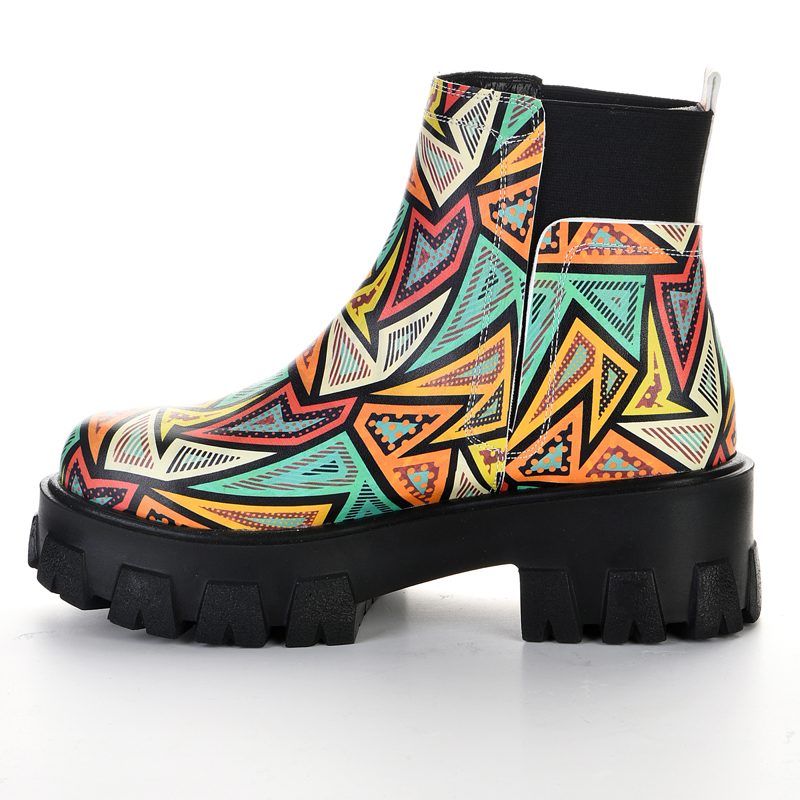 women's high-soled rubber boots