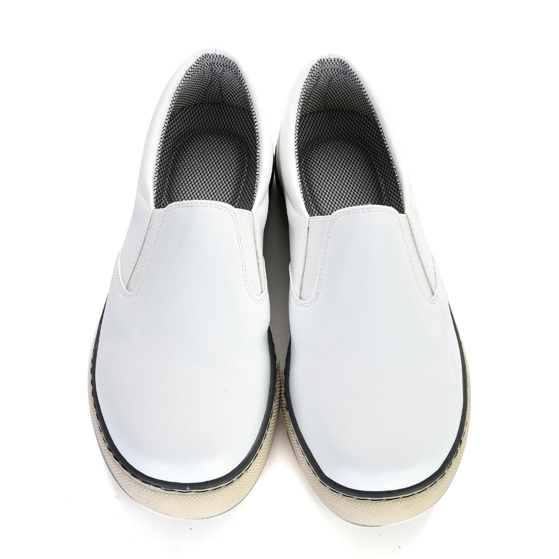 White cream sole women flat shoes