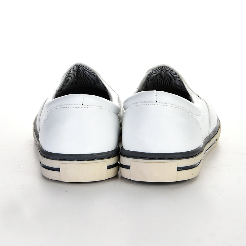 White cream sole women flat shoes