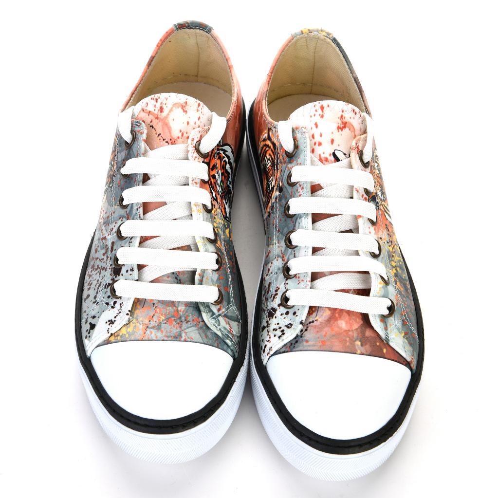 Tiger Unisex White Sneakers Casual Sneakers 7002