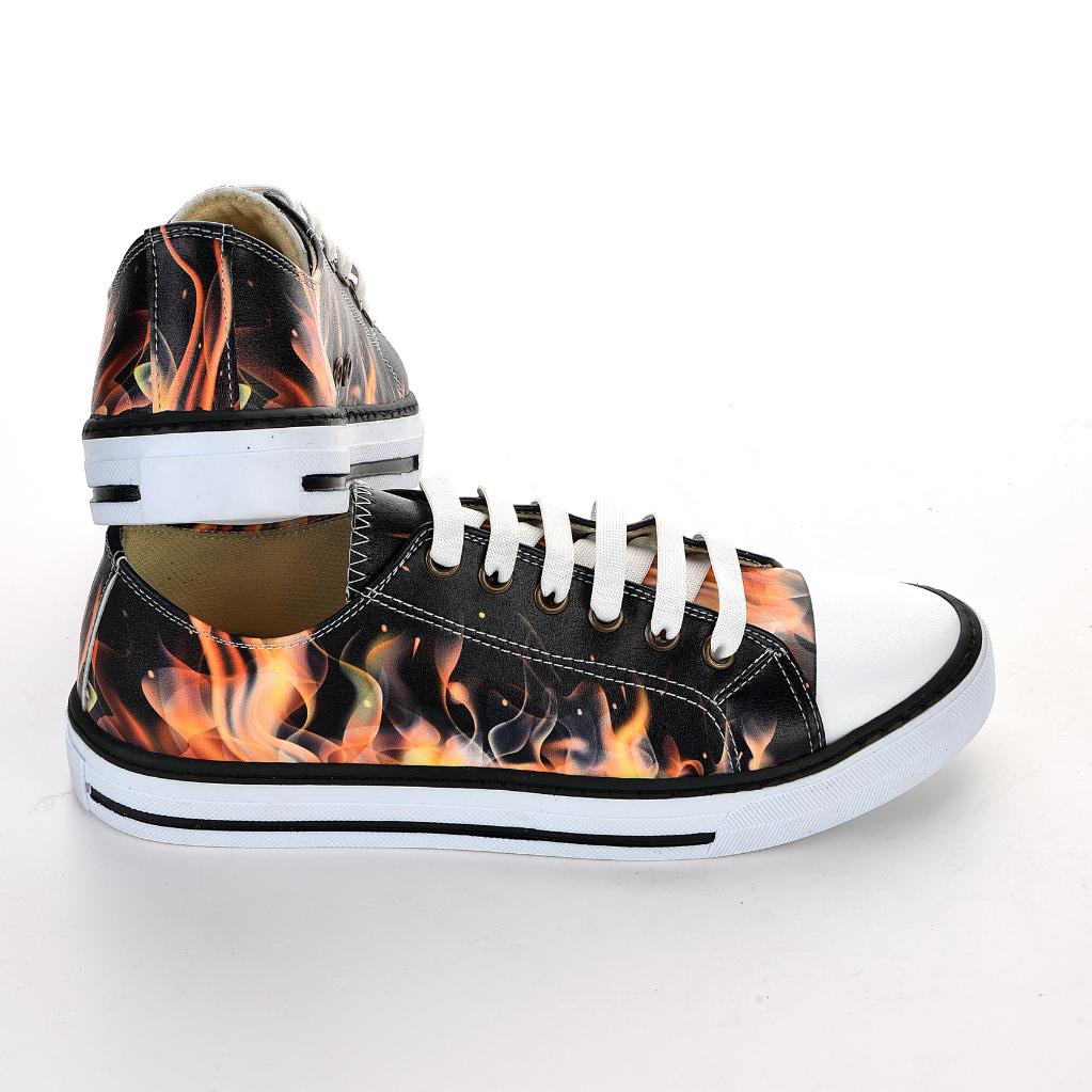 7009 Flame Unisex White Sneakers Casual Sneakers