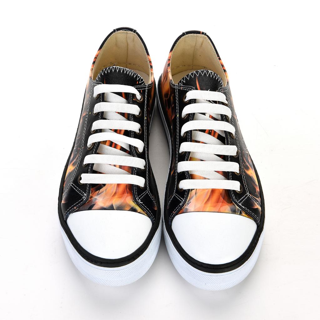 7009 Flame Unisex White Sneakers Casual Sneakers