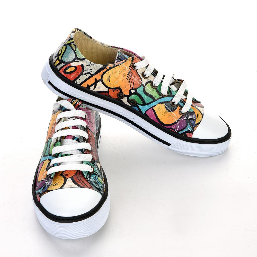 7014 Colors Colorful Unisex White Sneakers Casual Sneakers