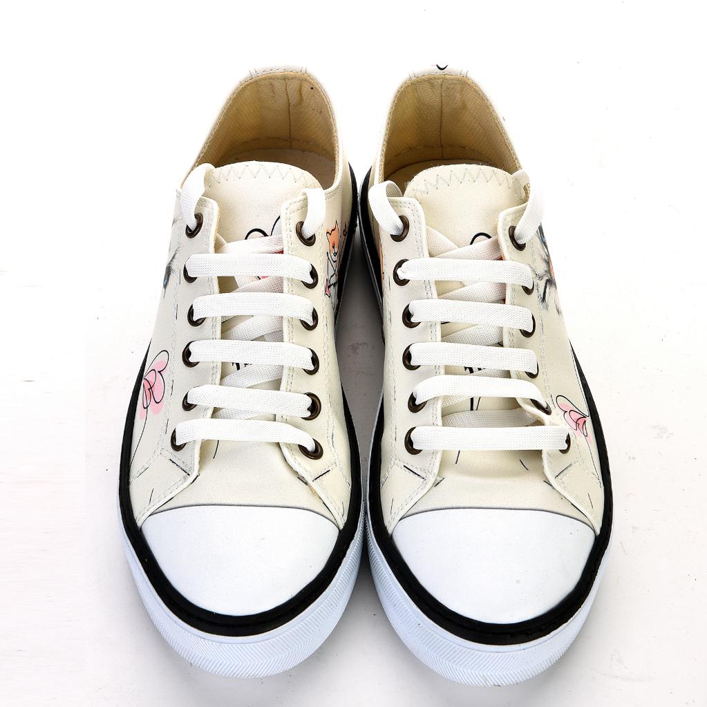 7015 Cat Cat Unisex White Sneakers Casual Sneakers