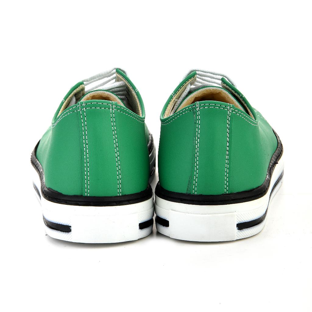 Unisex Daily Walking Sport Green Sneakers White Shoes 7016