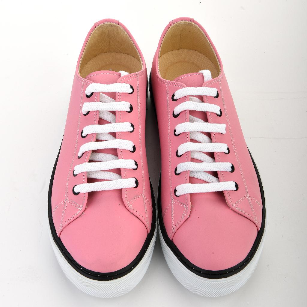Unisex Casual Walking Sport Pink Sneakers White Shoes 7016