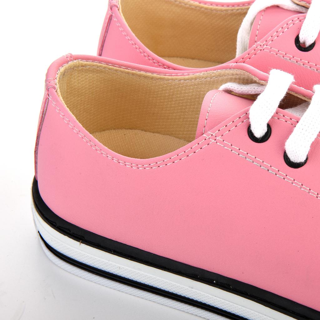 Unisex Casual Walking Sport Pink Sneakers White Shoes 7016
