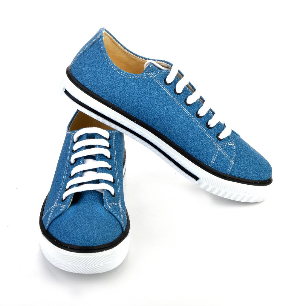 Unisex Daily Walking Sport Blue Sneakers Shoes 7019