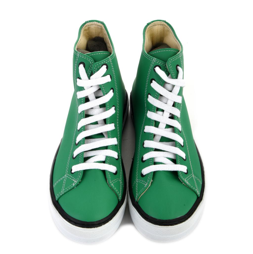 Green Unisex Sneakers Casual Boots Stitched Sneakers 7023