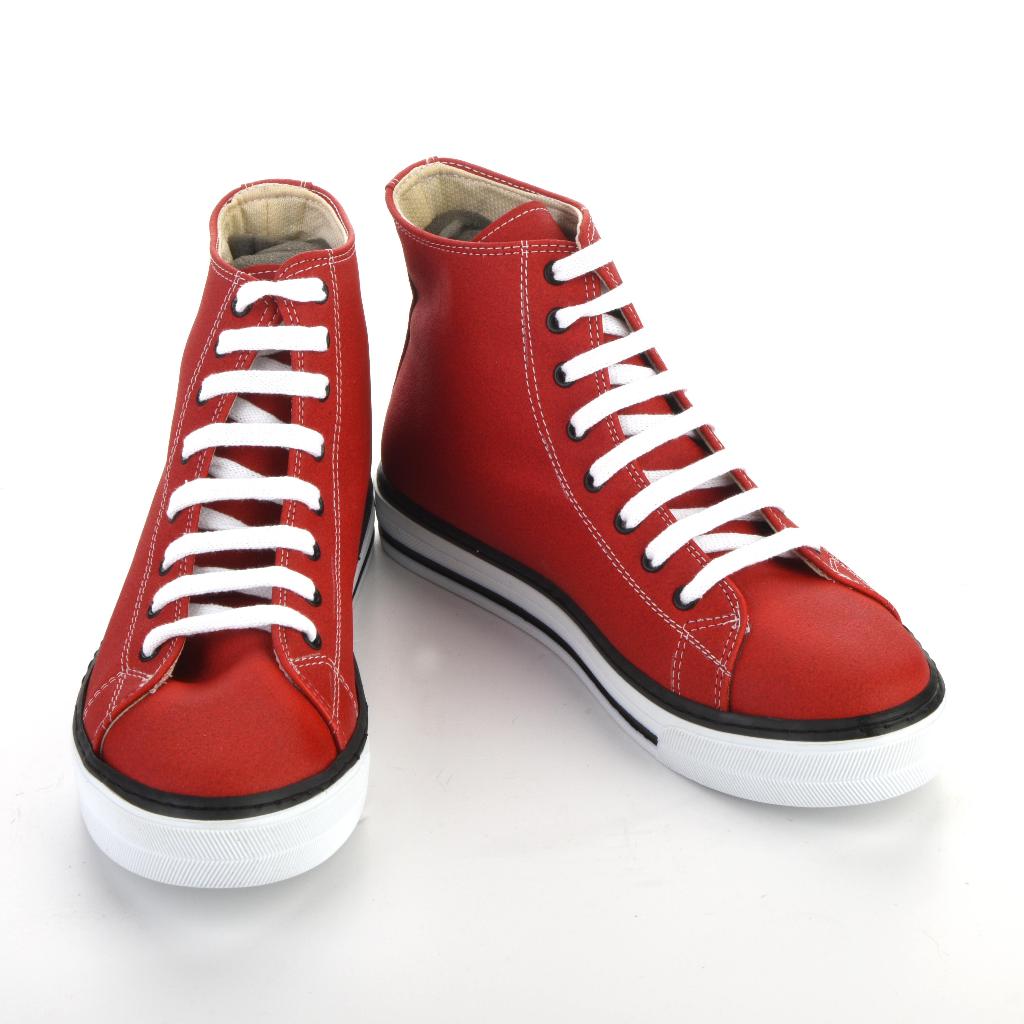 Unisex Sneakers Red Casual Boots Stitched Sneakers 7024