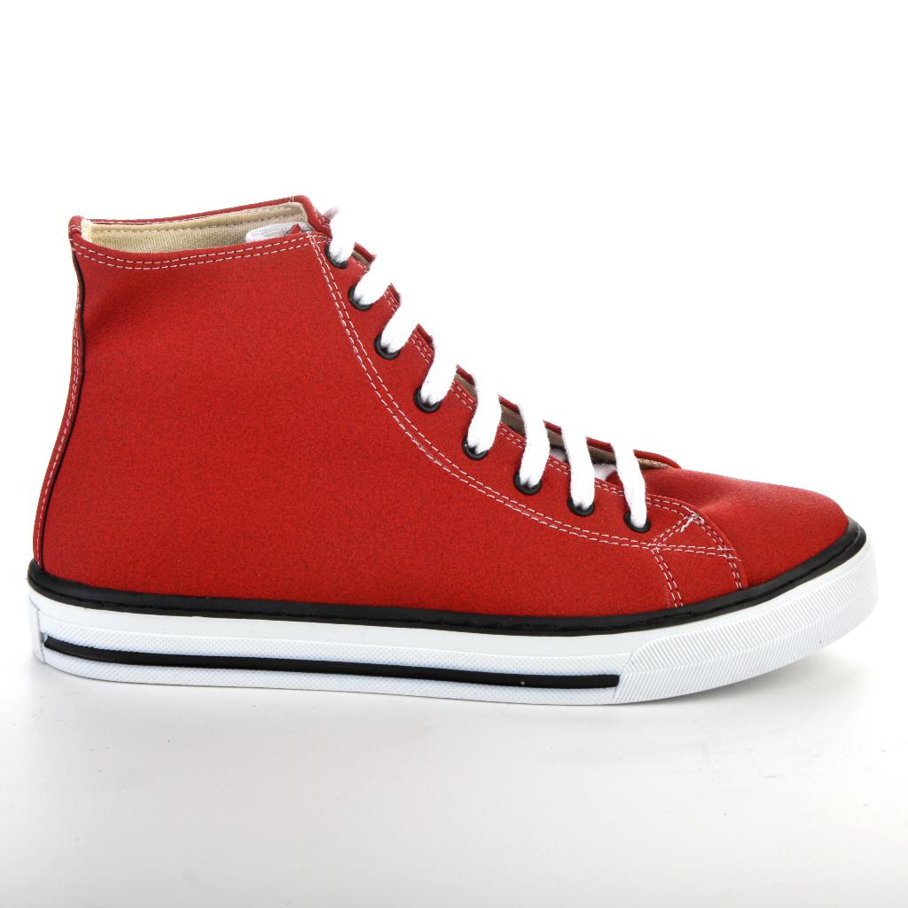 Unisex Sneakers Red Casual Boots Stitched Sneakers 7024