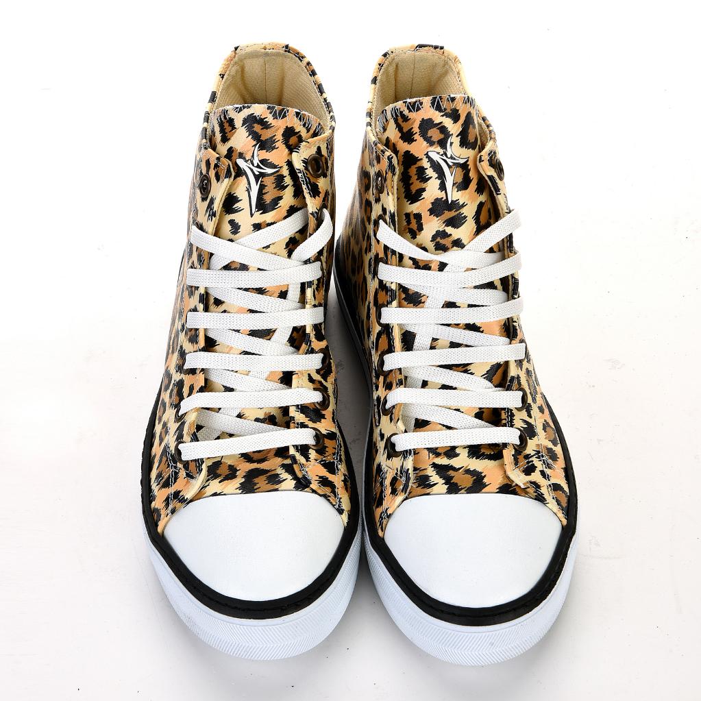 Leopard White Sneakers Casual Boots Sneakers 7110