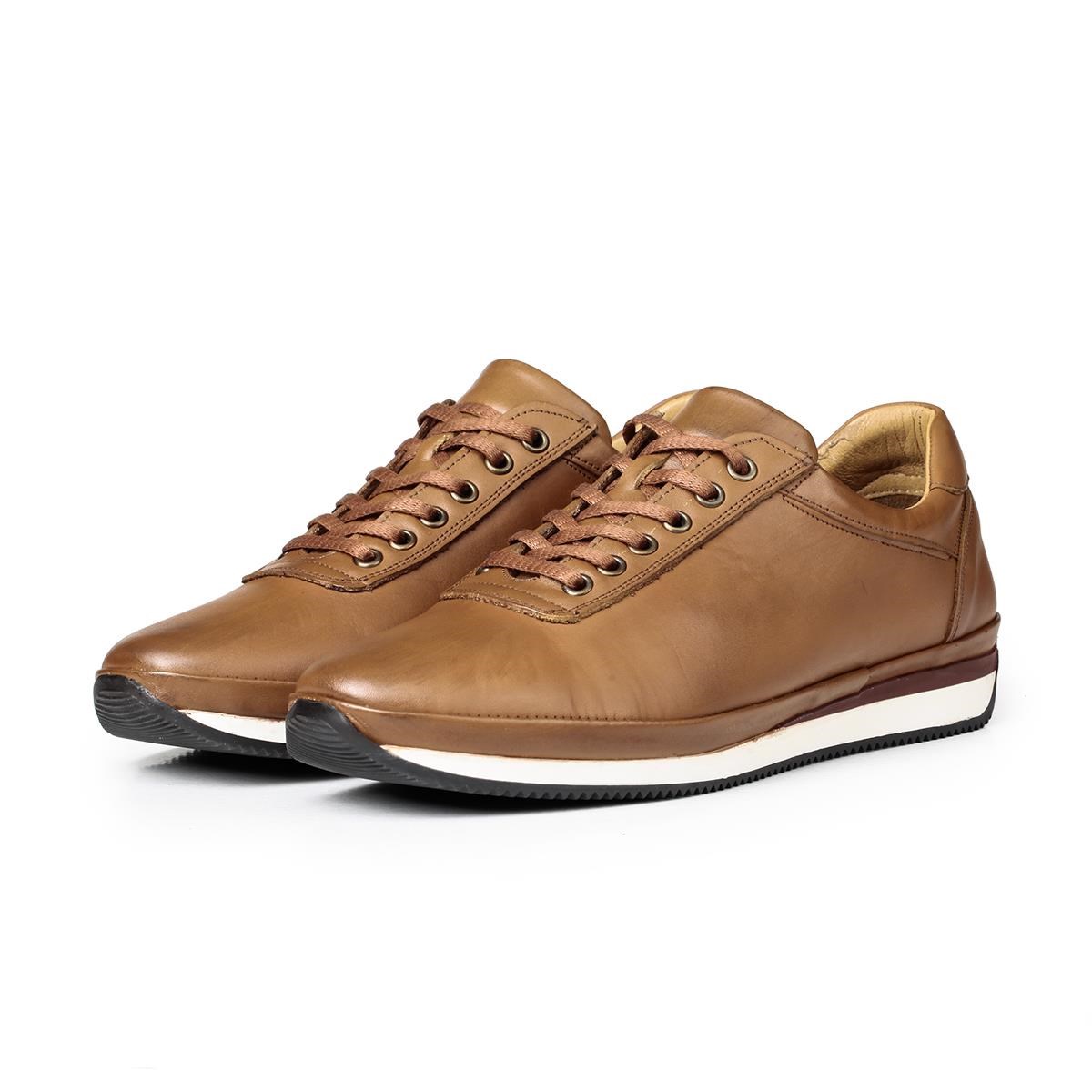 Ducavelli Plain Genuine Leather Men's Casual Shoes